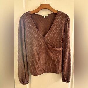 Bohme cross body V-Neck Women's Top. Lrg